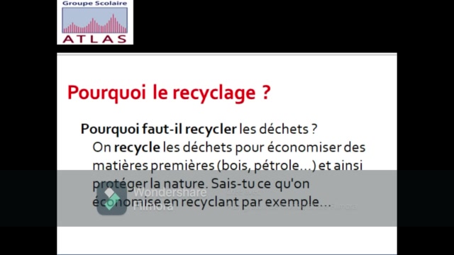 Yasmine - 1AC - Le recyclage - R