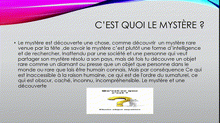 Ghita - CE5 - Le mystère - R