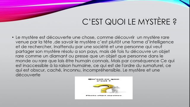 Ghita - CE5 - Le mystère - R