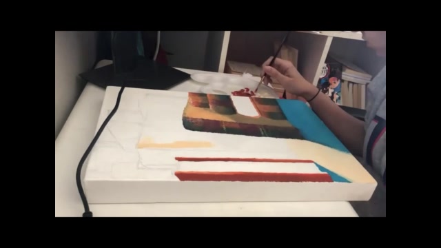 Jihan - 2ème année Bac PC - Peinture et présentation en Coréen - R